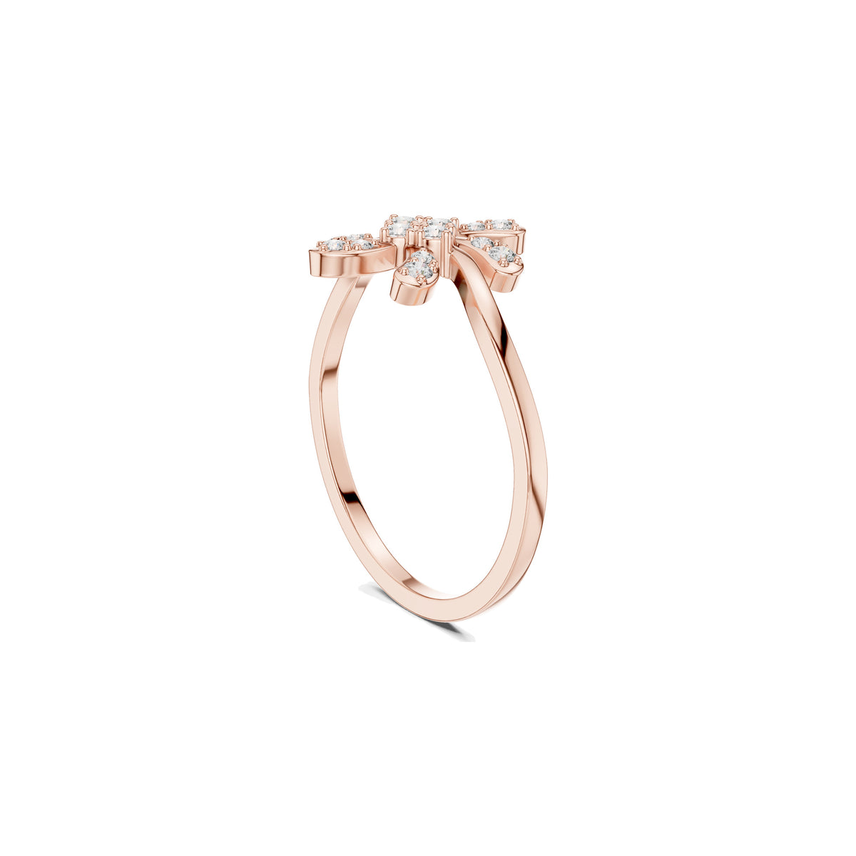 Above The Finger Ring in rose gold