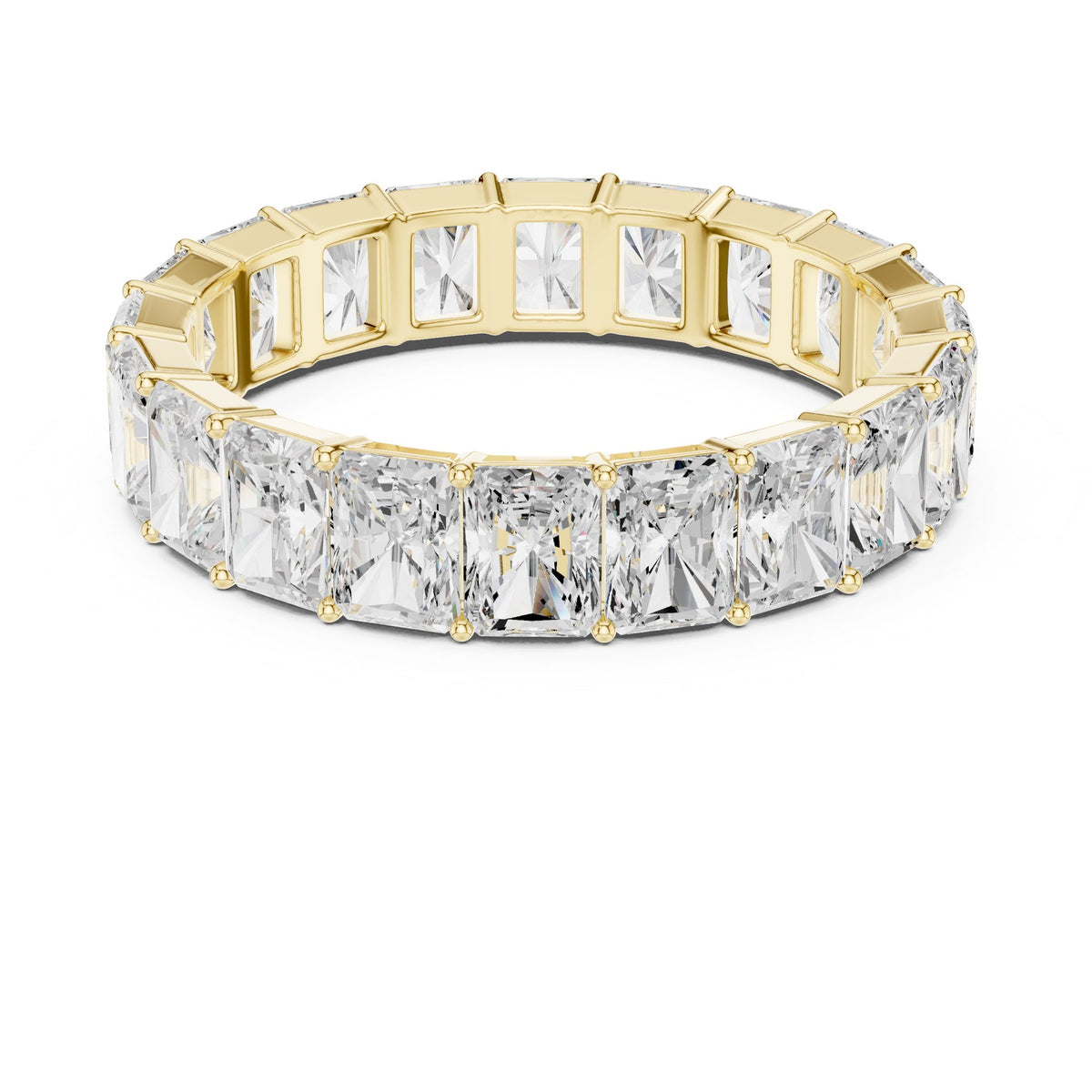 All The Way Round The Finger Ring in 18KT yellow gold, top view