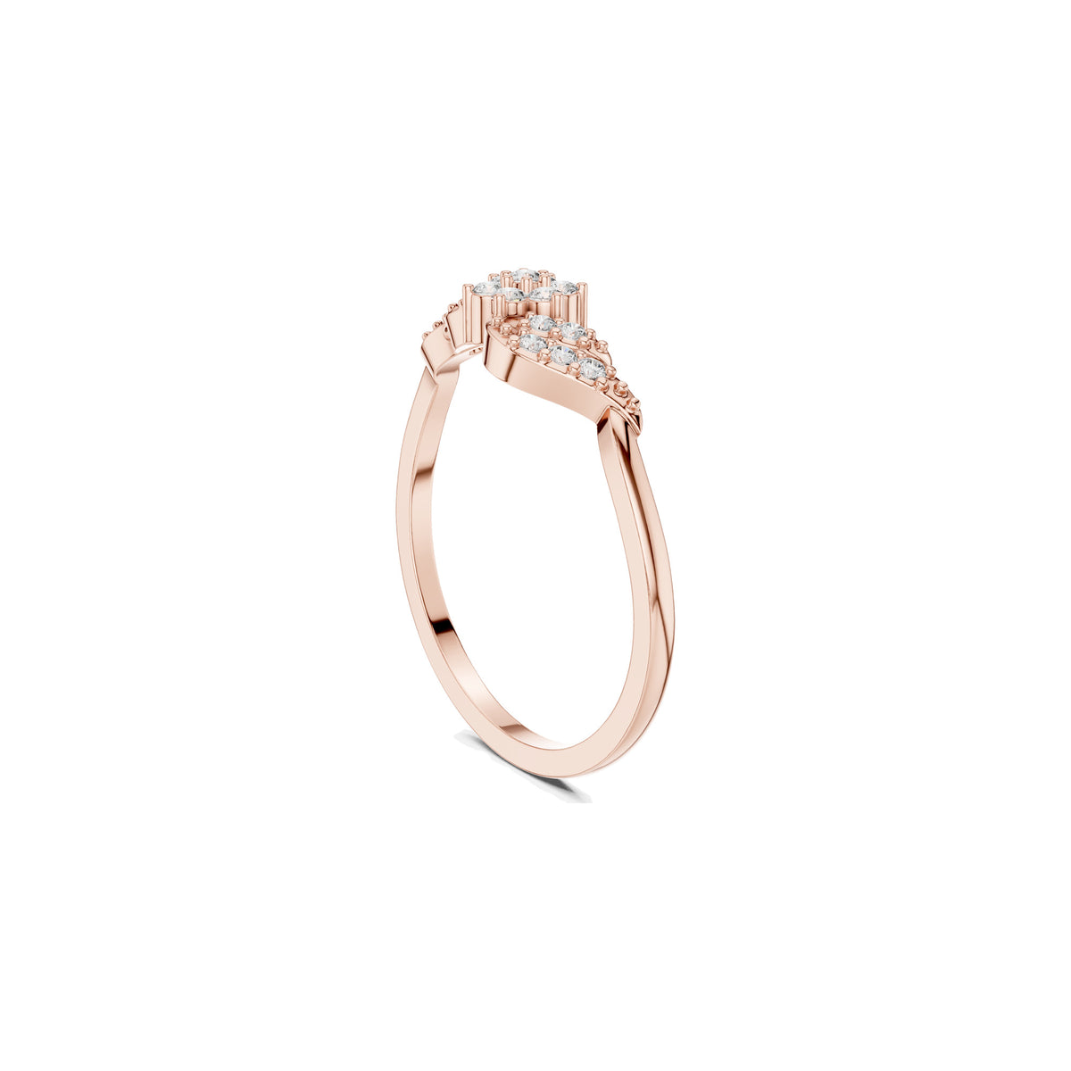 Along The Finger Ring in rose gold