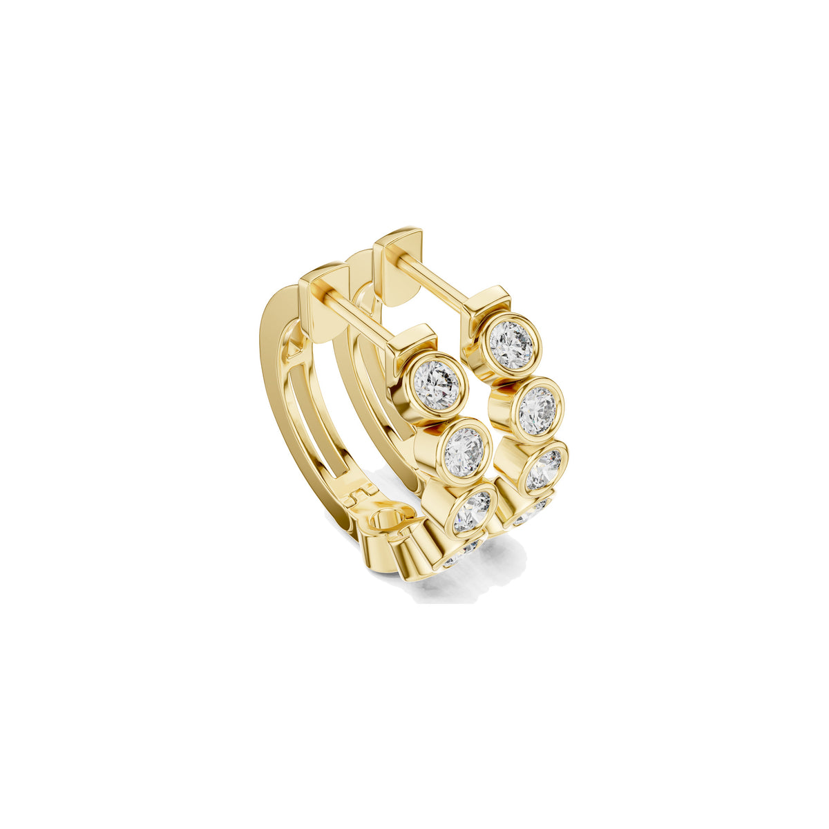 Around The Lobe Earrings, three-quarter view