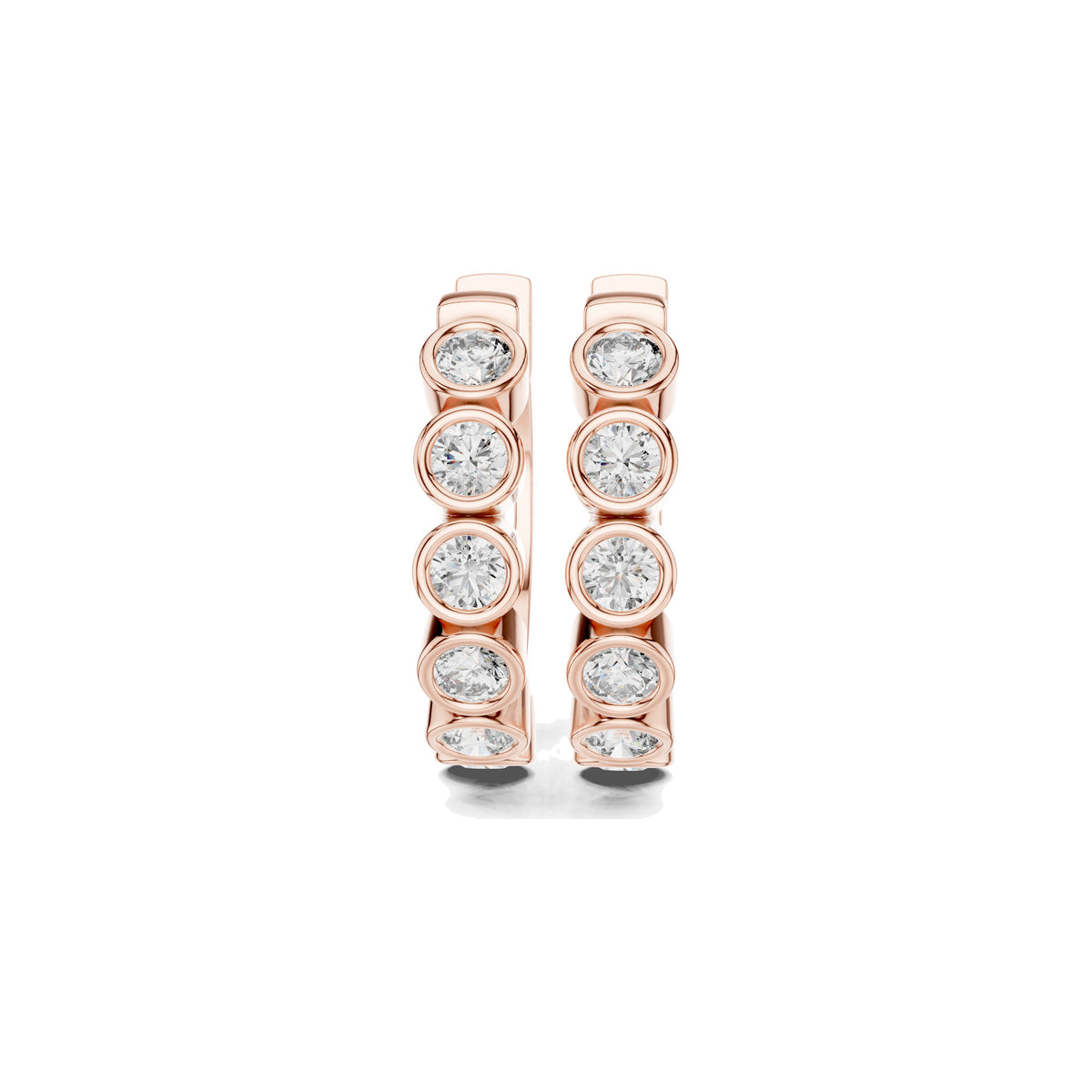 Around The Lobe Earrings in rose gold