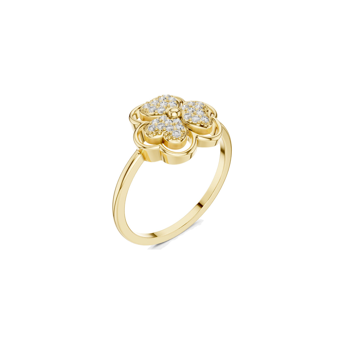Between The Knuckles Ring, three-quarter view