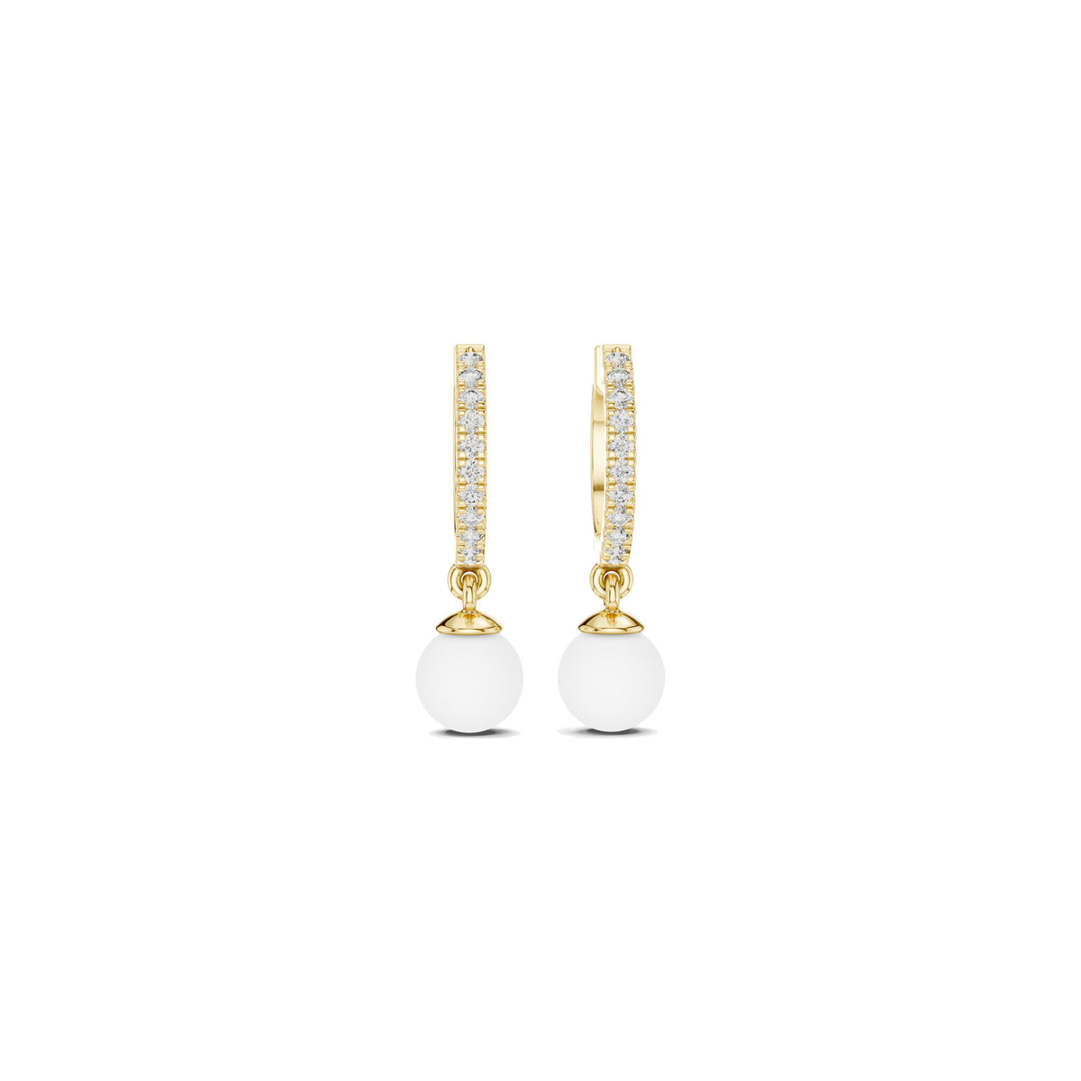 Just Below The Lobe Earrings, back view