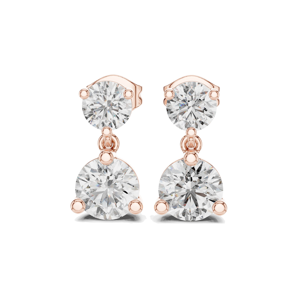 Just Off The Lobe Earrings in rose gold
