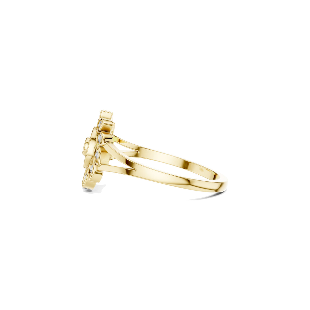 Low On The Finger Ring, side view