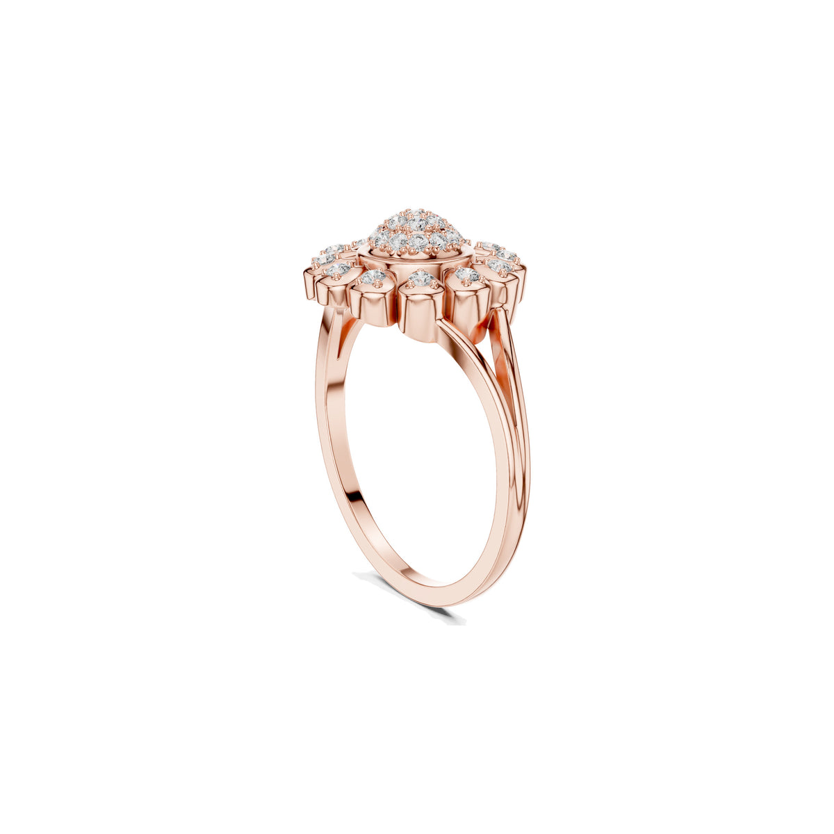 Off The Finger Ring in rose gold