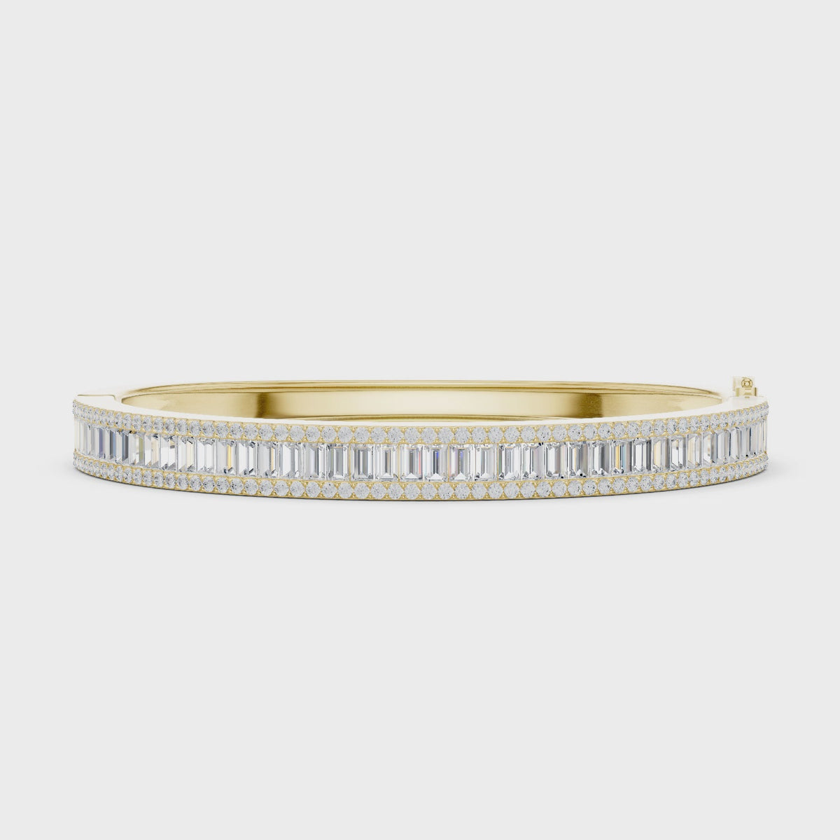 Along The Wrist Bangle turning, 18KT yellow gold