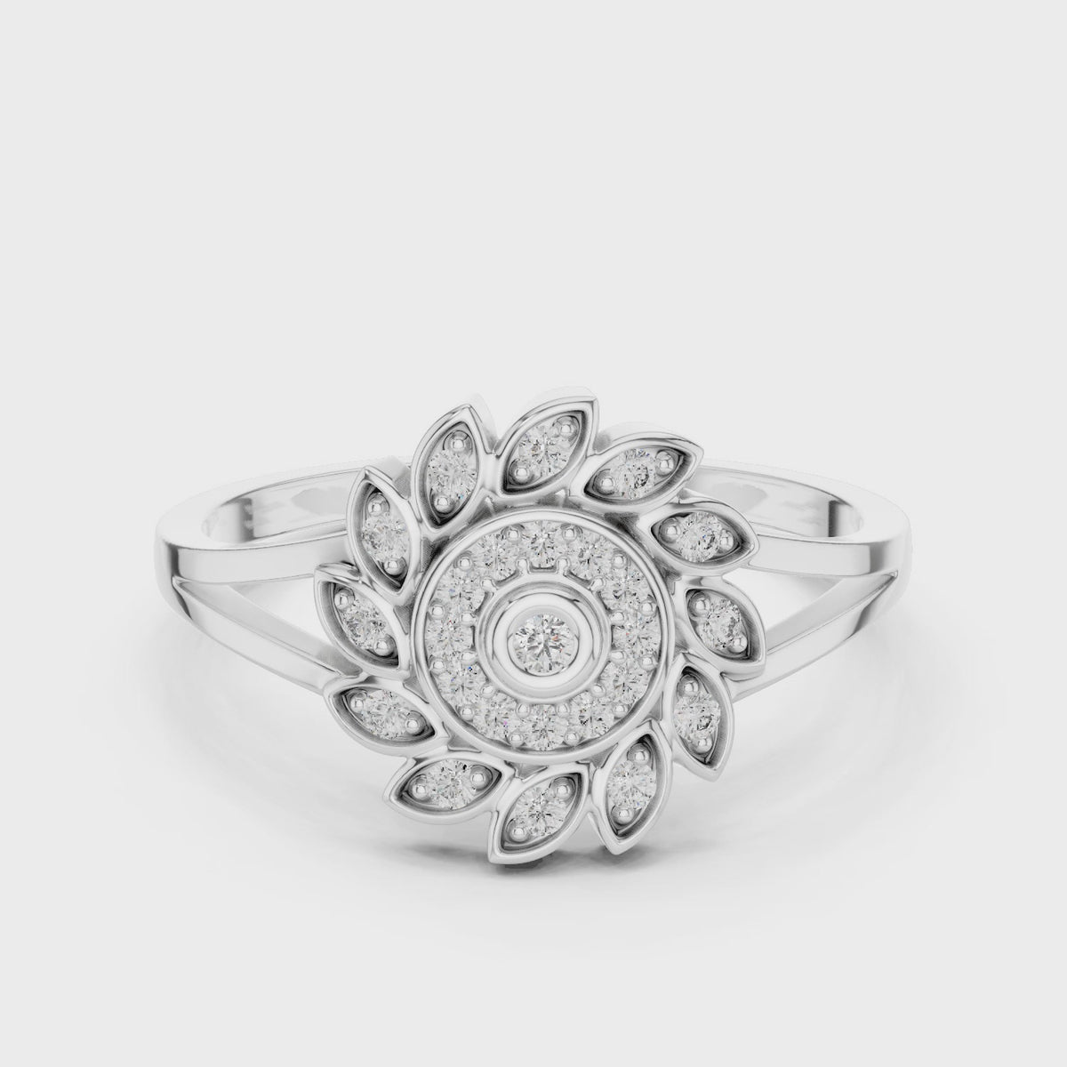 Low On The Finger Ring turning, 18KT yellow gold