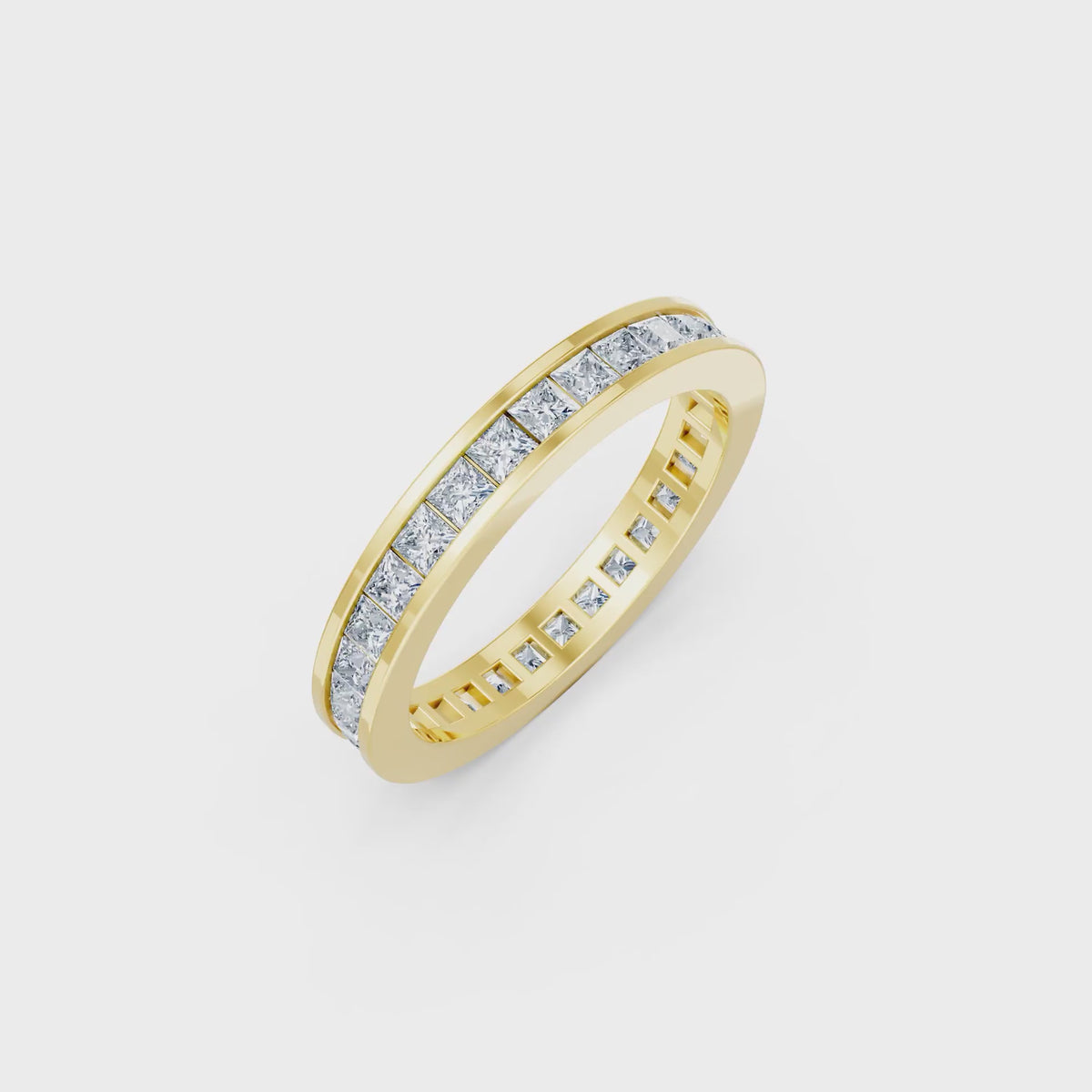 Right Round The Finger Ring turning, 18KT yellow gold