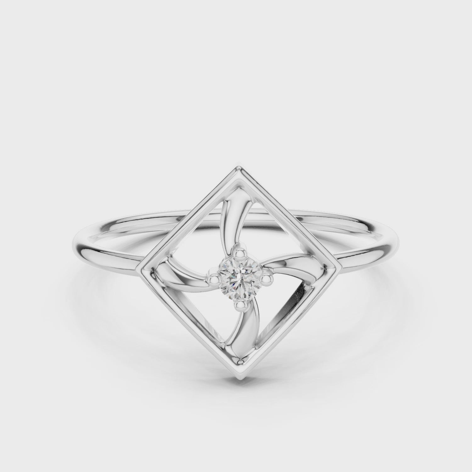 Flat On The Finger Ring turning, 18KT yellow gold