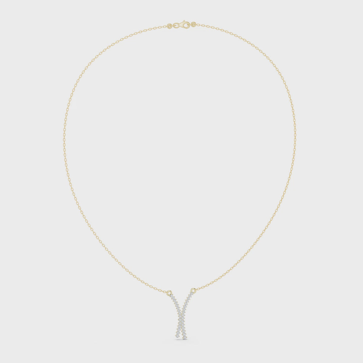 Crossed At The Throat Pendant turning, 18KT yellow gold