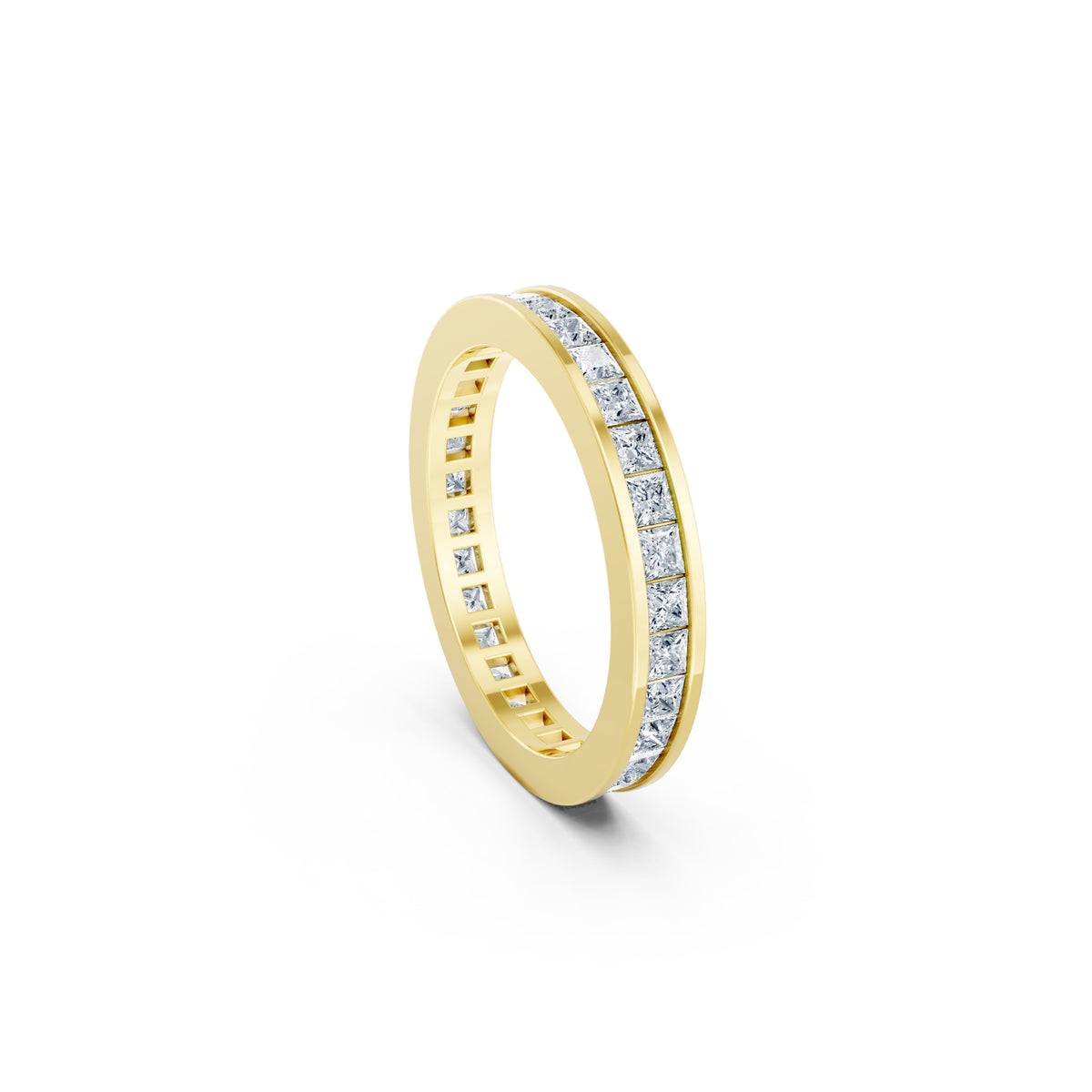 Right Round The Finger Ring in 18KT yellow gold, side view