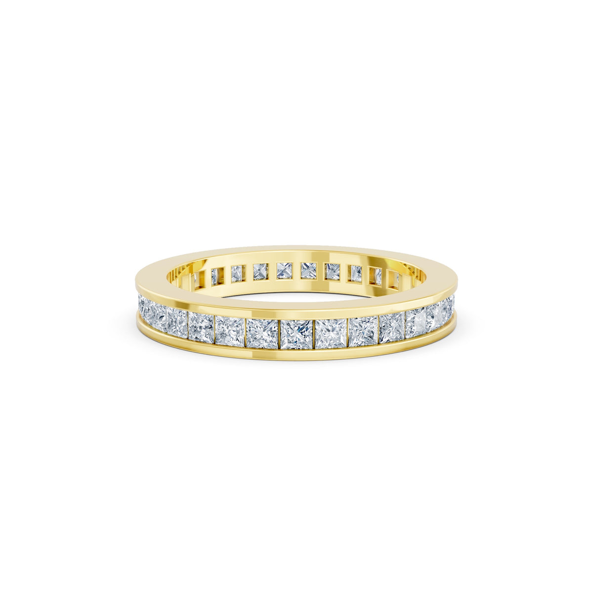 Right Round The Finger Ring in 18KT yellow gold, top view