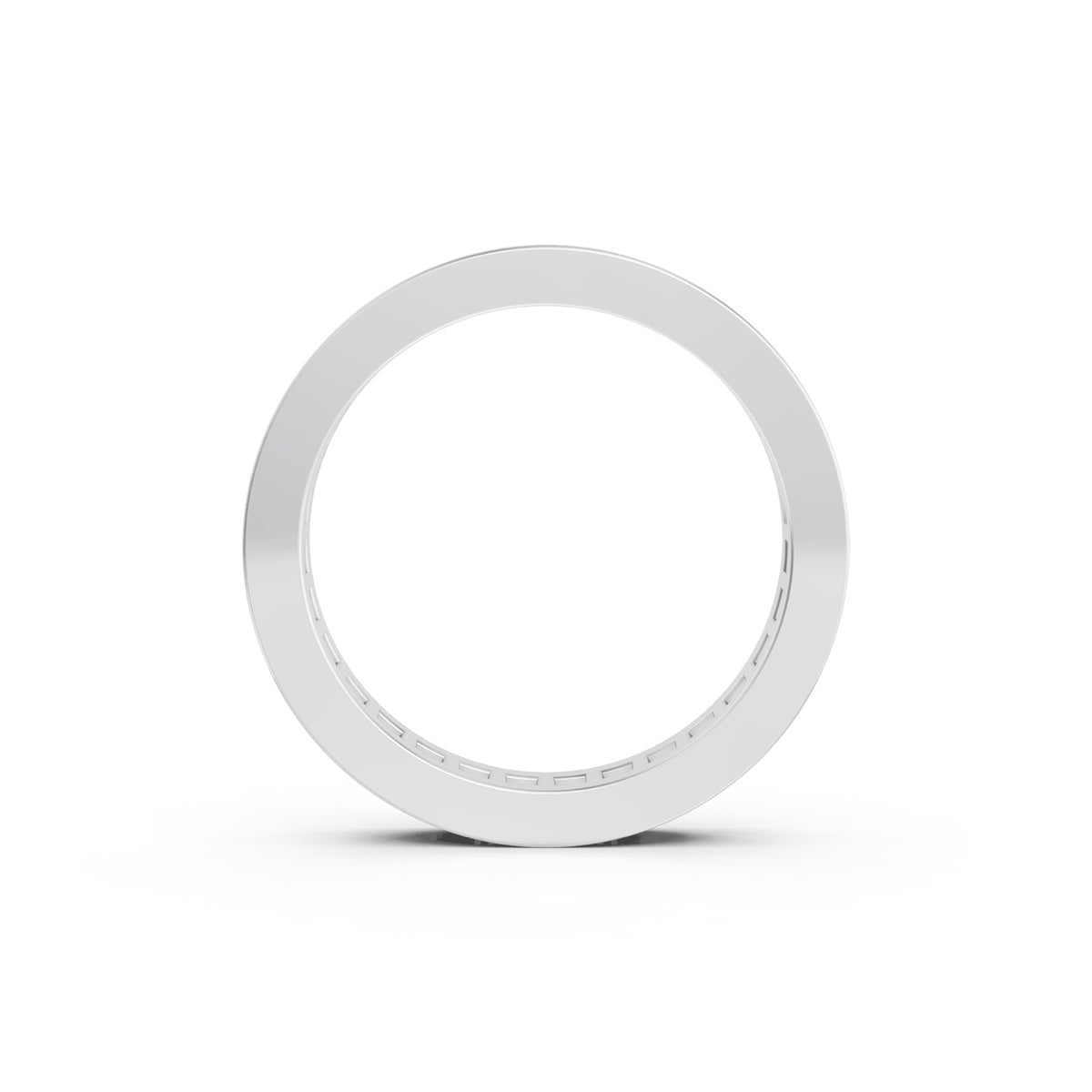 Right Round The Finger Ring in white gold, front view