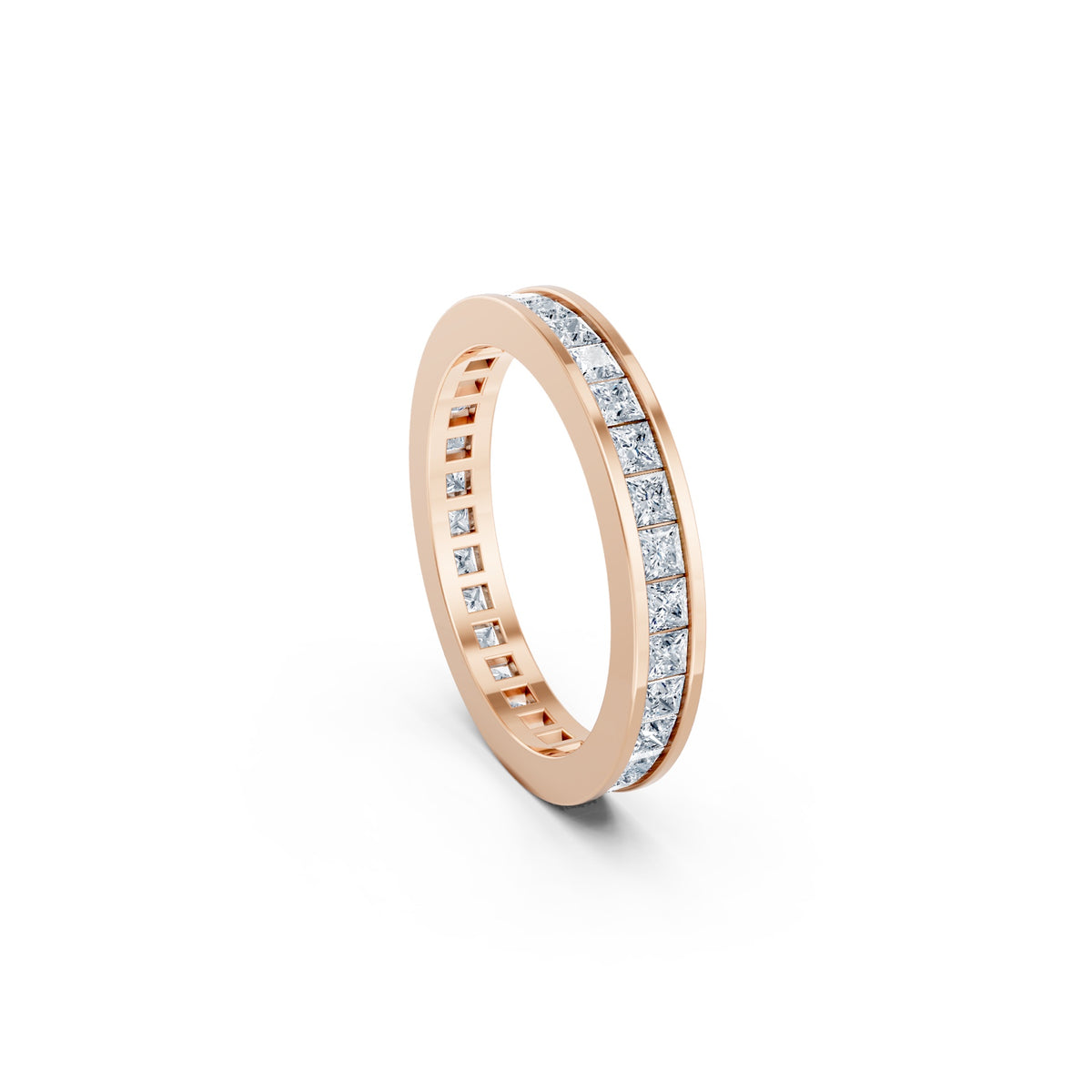 Right Round The Finger Ring in rose gold, side view