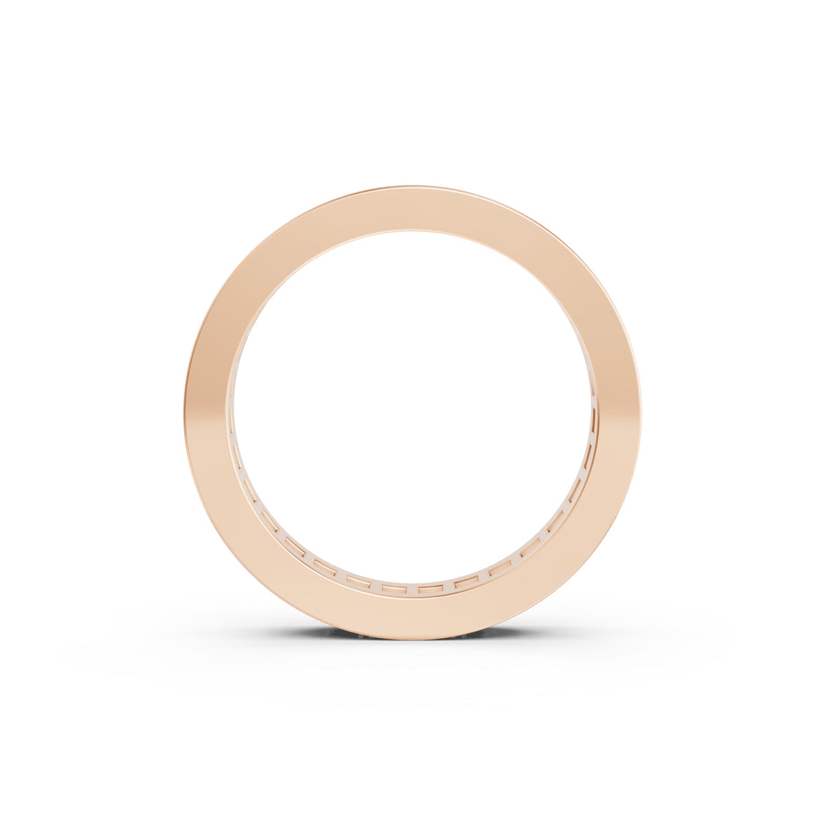 Right Round The Finger Ring in rose gold, front view