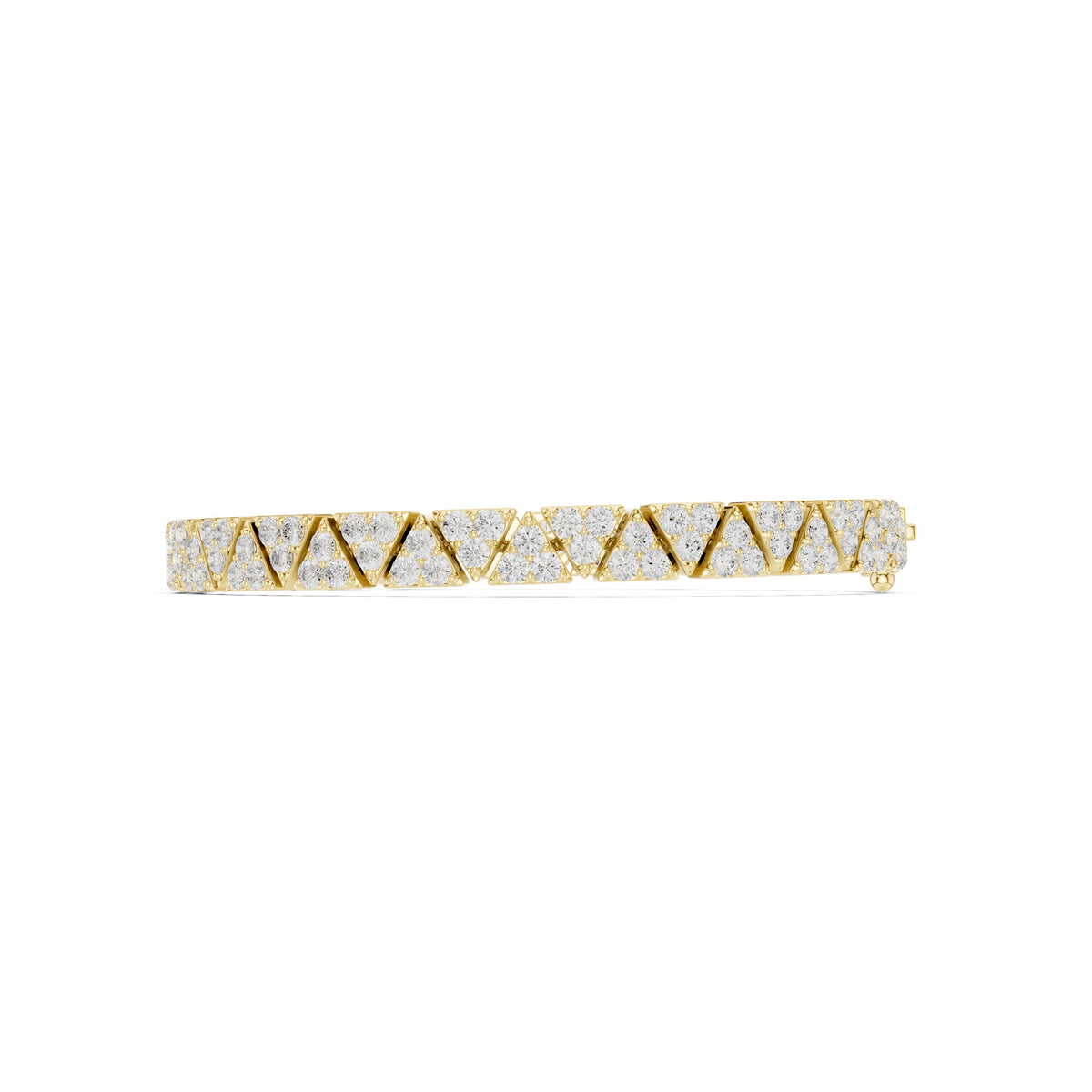 Right Round The Wrist Bracelet in 18KT yellow gold, side view