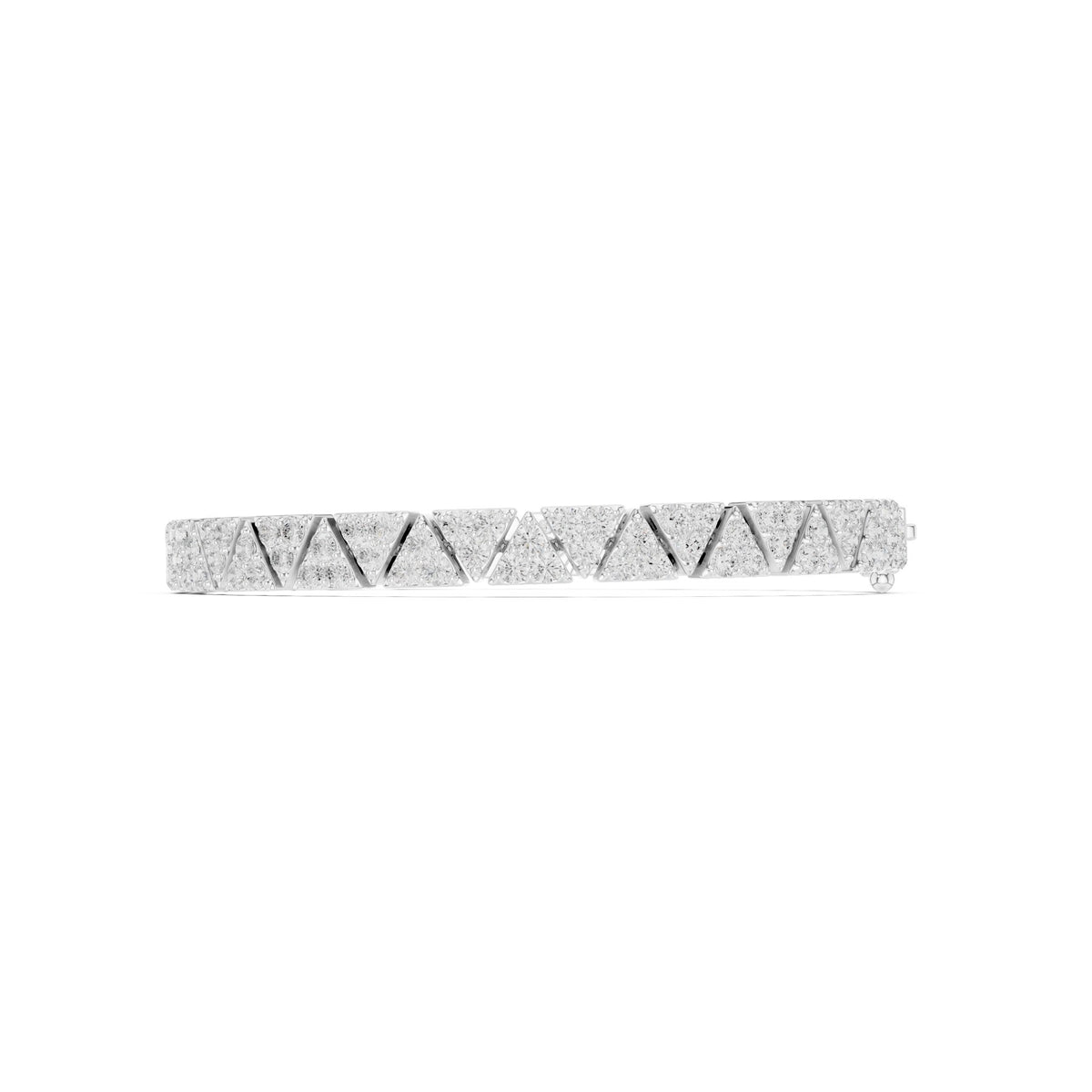Right Round The Wrist Bracelet in white gold, side view