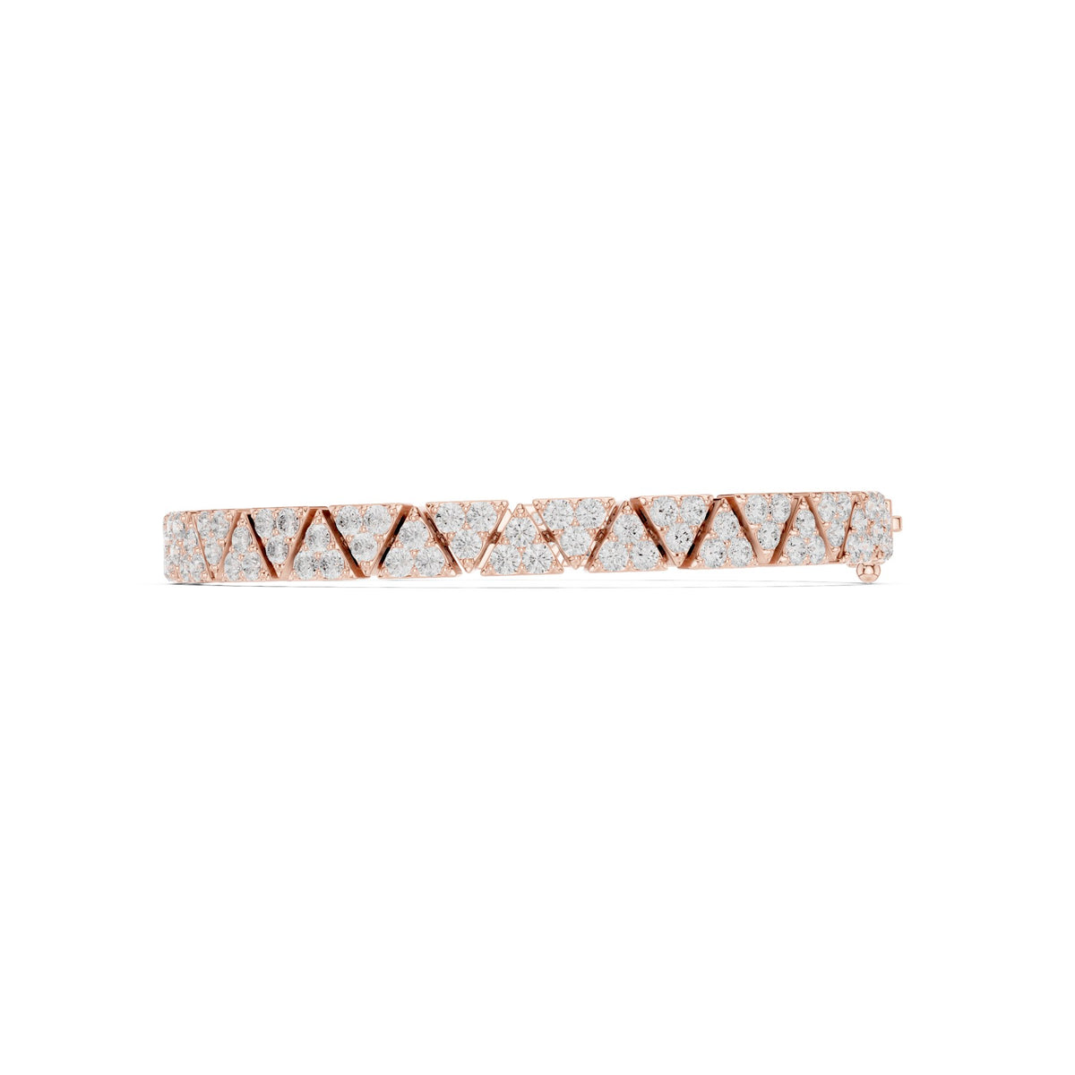 Right Round The Wrist Bracelet in rose gold, side view