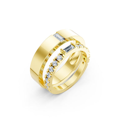 Side By Side Rings