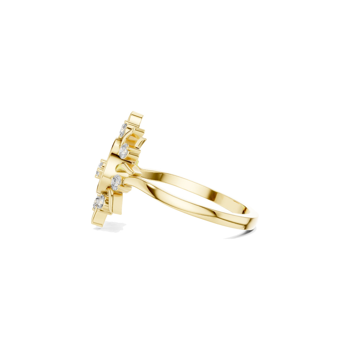 Spread Over The Finger Ring, side view